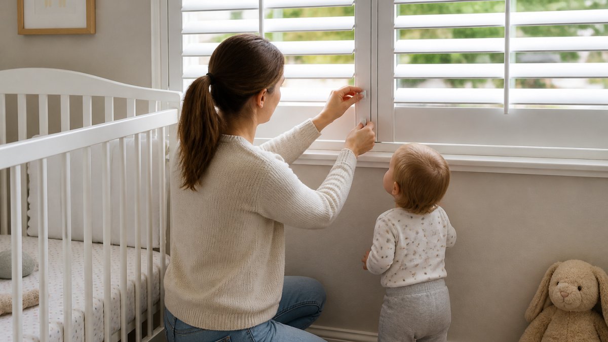 How to Childproof Plantation Shutters for Nursery Rooms