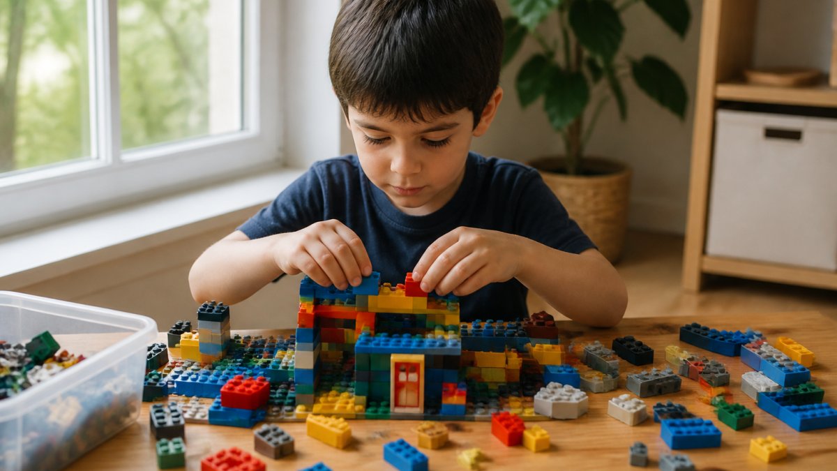 Infographic illustrating the step-by-step process for fostering deep play and sustained attention in children