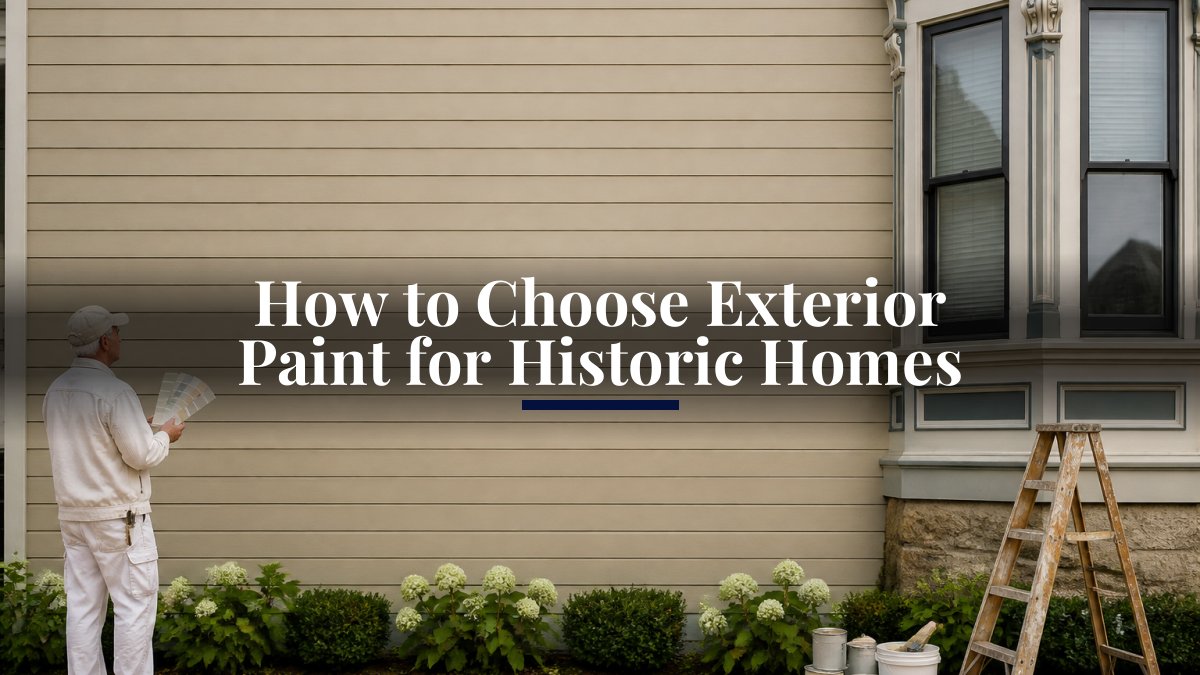 How to Choose Exterior Paint for Historic Homes
