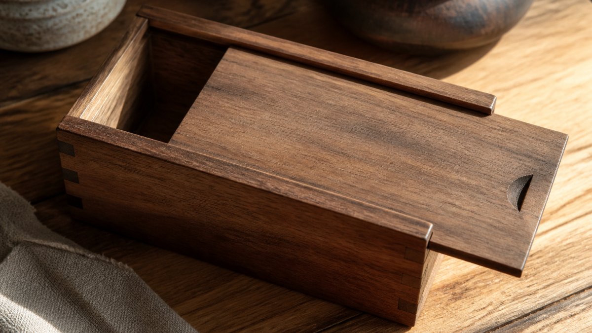 Infographic showing a step-by-step process for selecting personalized wooden gifts for new homeowners