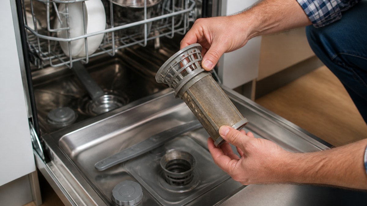 How to Clean a Dishwasher Filter to Stop Smell Fast