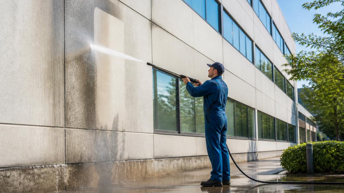 How to Clean Commercial Building Exterior Step by Step