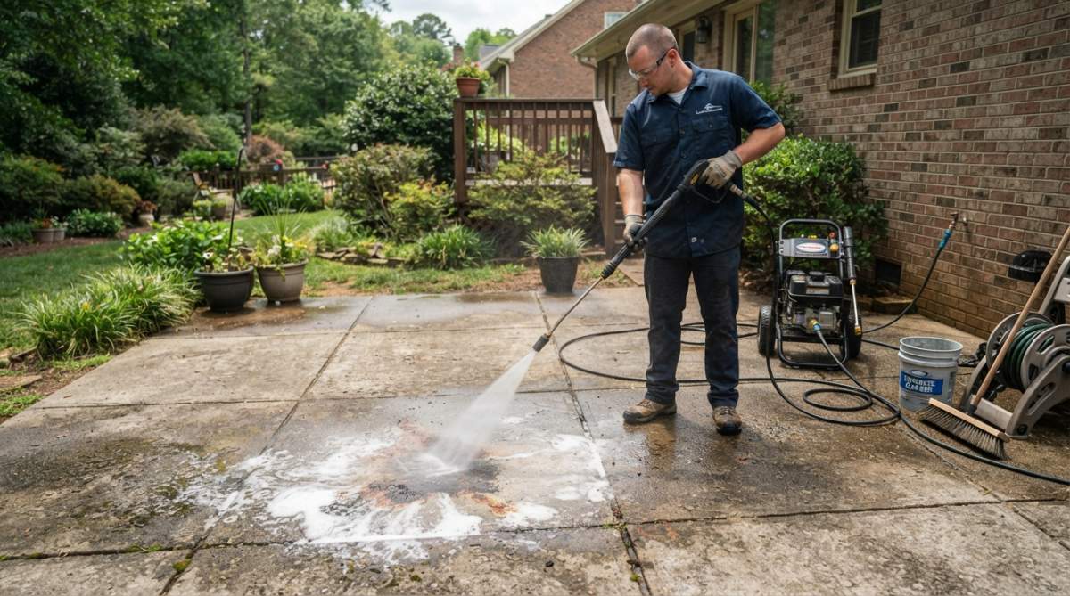 How to Clean Concrete Patio Stains: Step-by-Step Guide