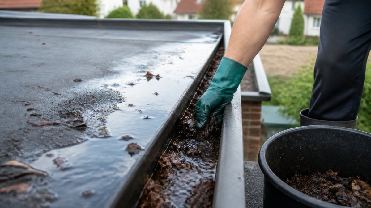 How to Clean Flat Roof Gutters Properly