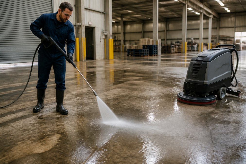How to Clean Industrial Concrete Floors Effectively