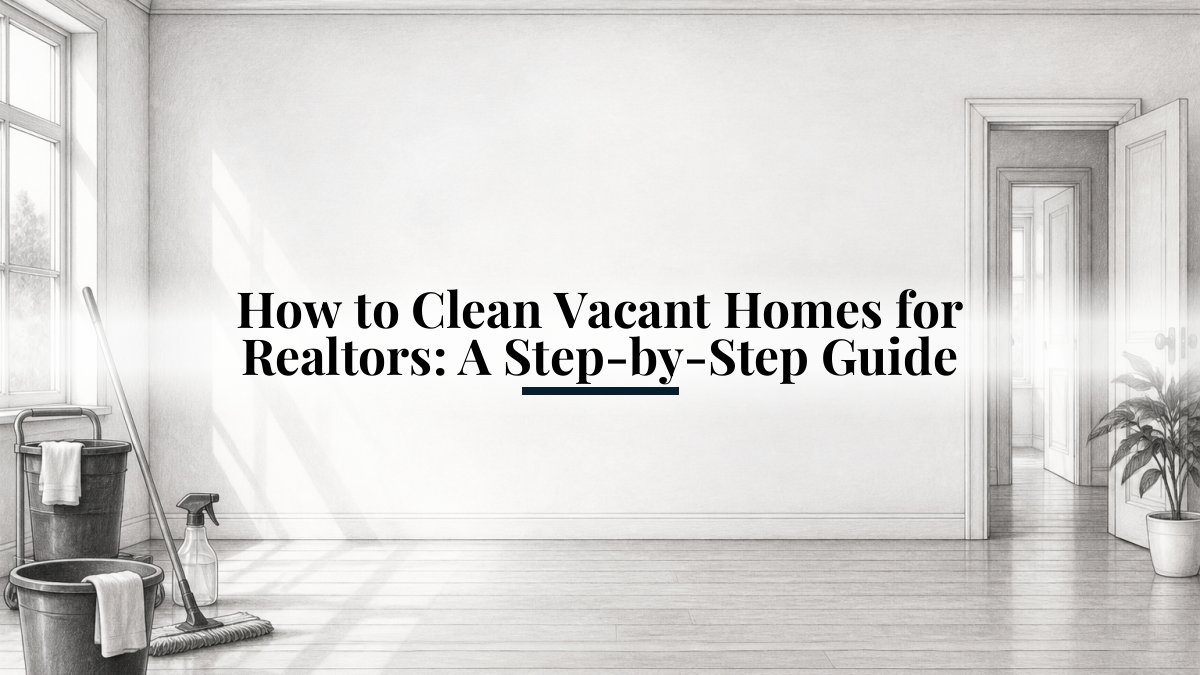 How to Clean Vacant Homes for Realtors: A Step-by-Step Guide