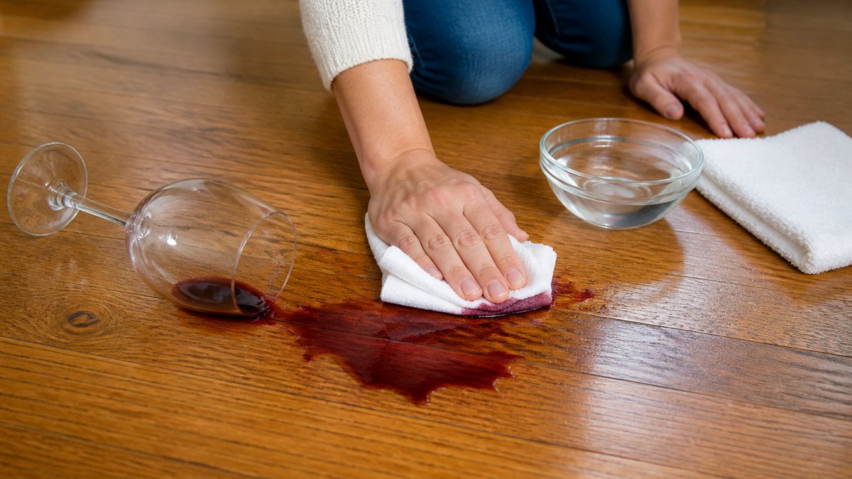 How to Clean Wine Stains from Hardwood Floors