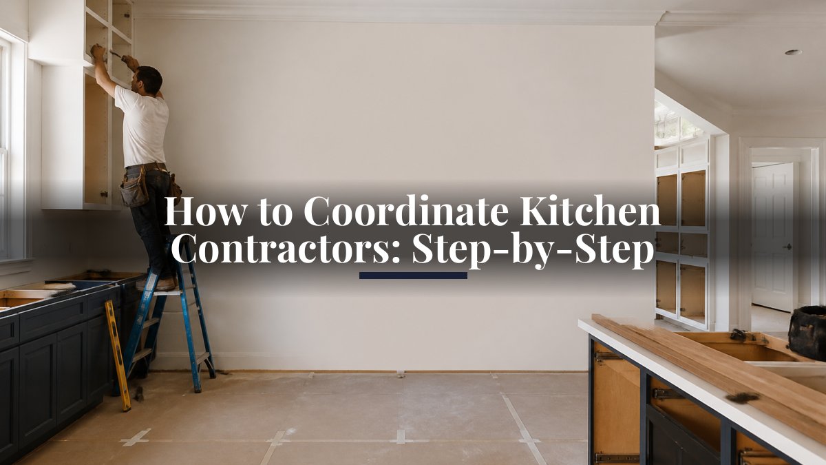How to Coordinate Kitchen Contractors: Step-by-Step