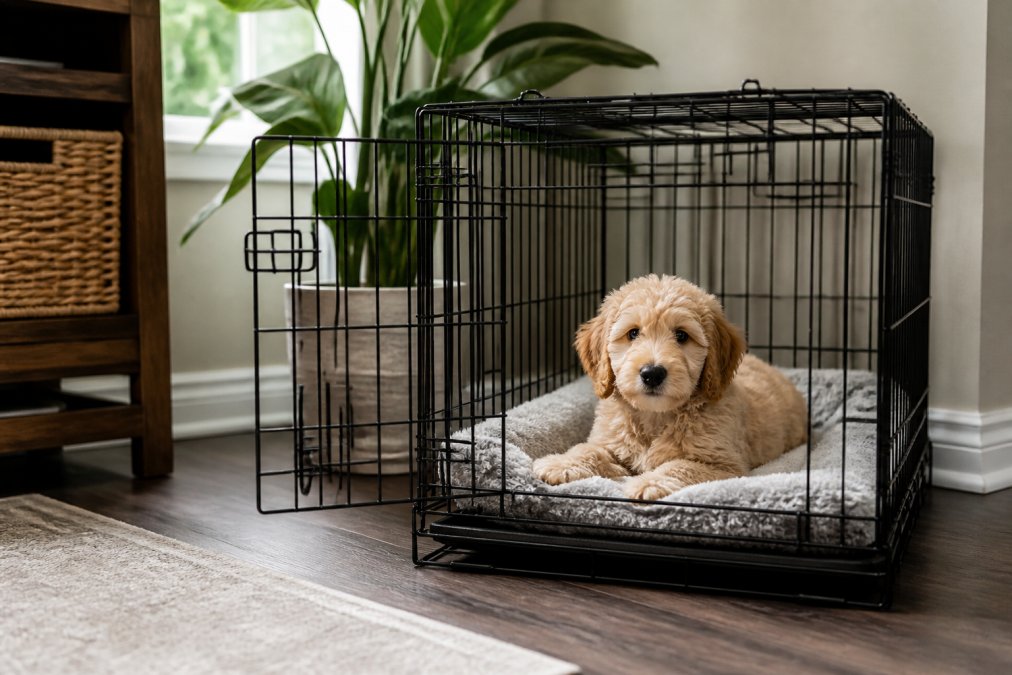 How to Crate Train a Goldendoodle Puppy: Step-by-Step