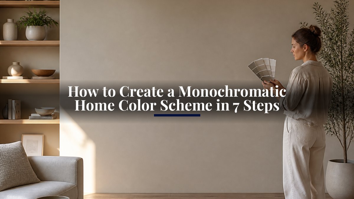 How to Create a Monochromatic Home Color Scheme in 7 Steps