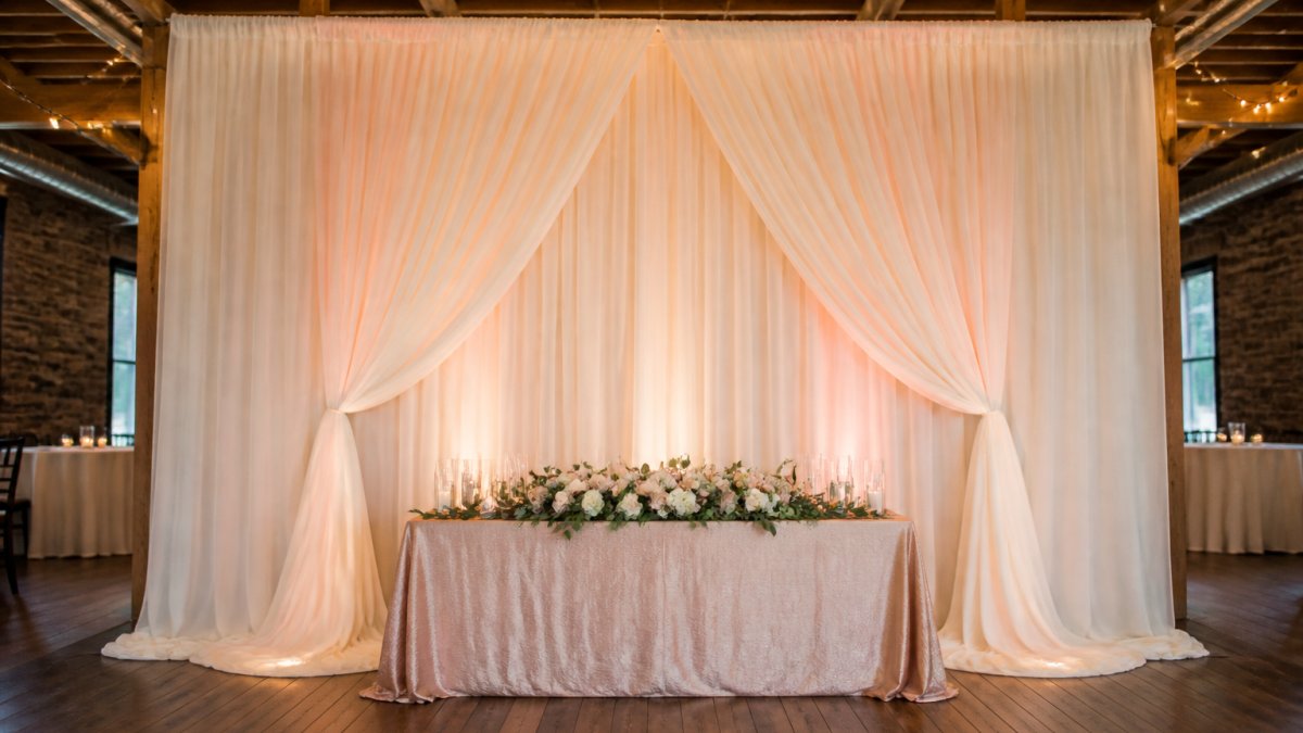 How to Create Romantic Wedding Backdrop Drapes