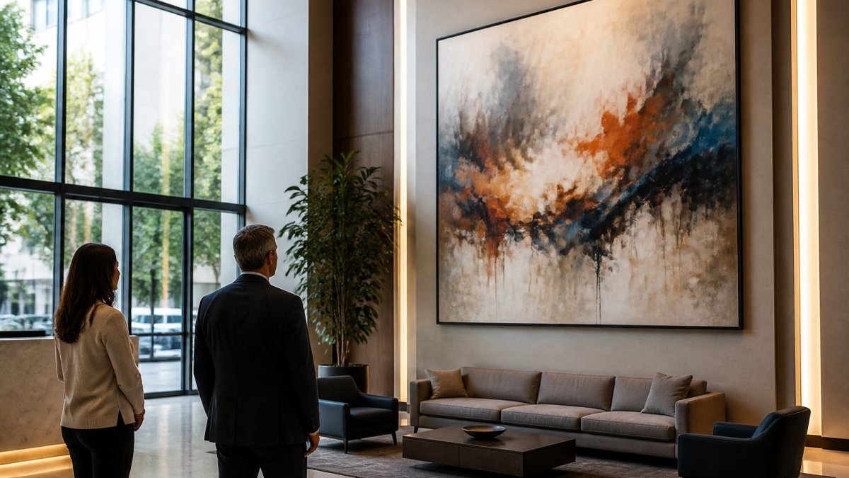 How to Curate Art for Corporate Lobbies