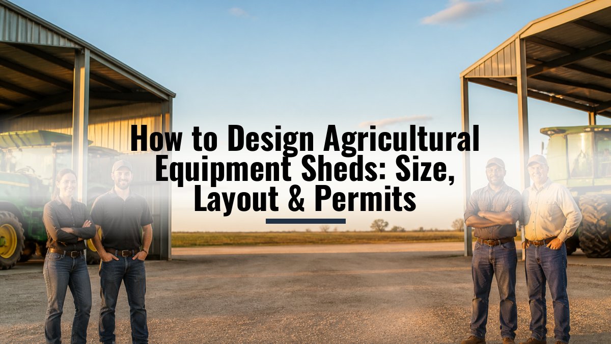 How to Design Agricultural Equipment Sheds: Size, Layout & Permits