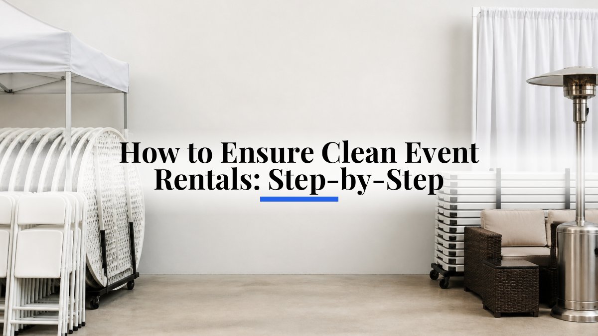 How to Ensure Clean Event Rentals: Step-by-Step