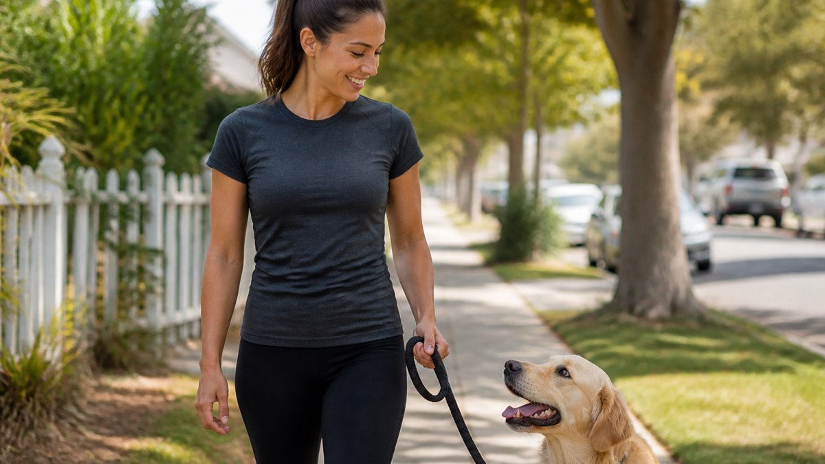 Infographic showing sizing and comfort fit measurements for a fitted graphic tee during daily activity