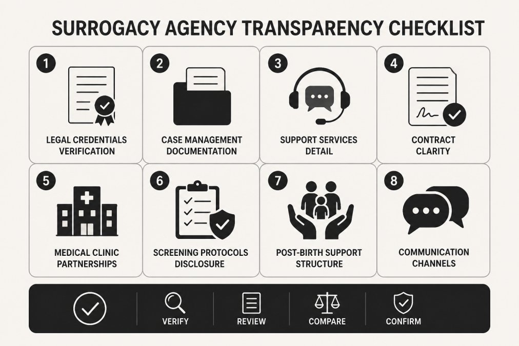 Step-by-step visual guide for find international surrogacy agencies