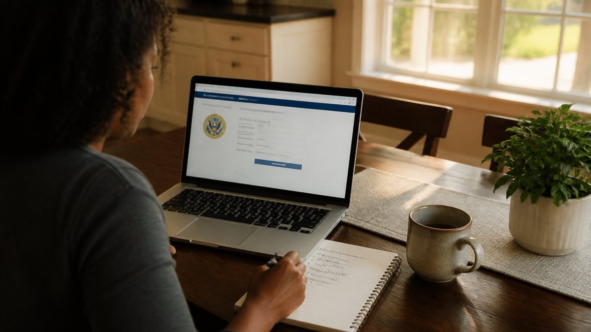 Homeowner checking state licensing databases to find reliable atlanta contractors for a home project.