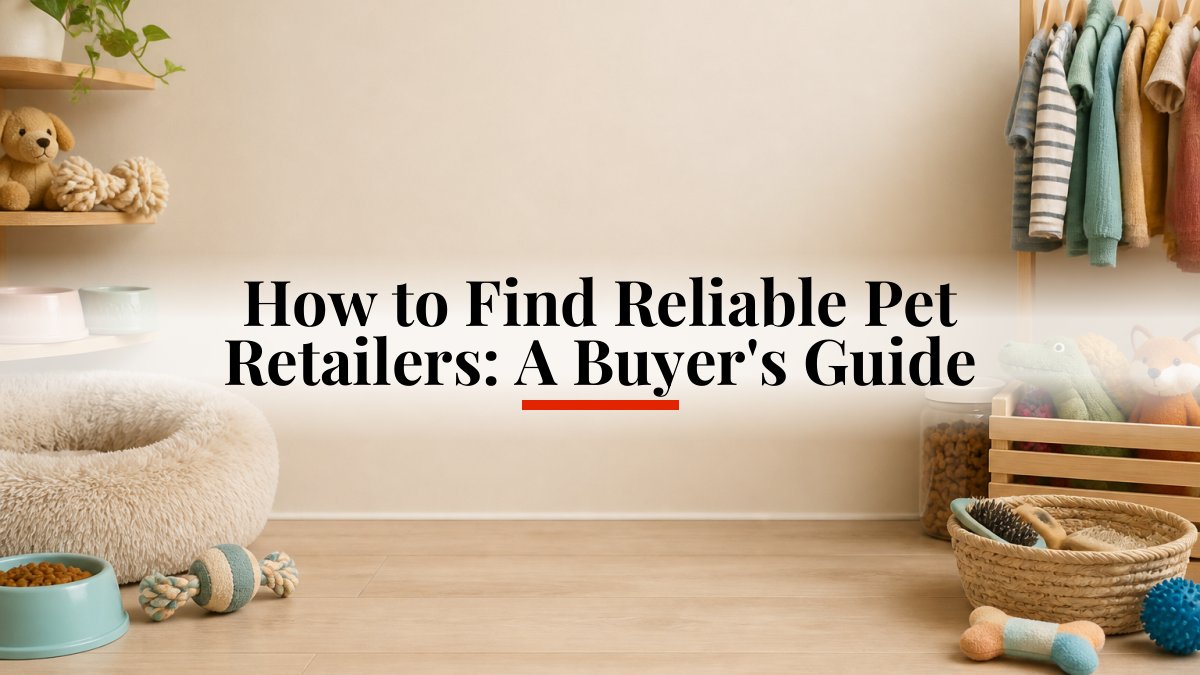 How to Find Reliable Pet Retailers: A Buyer's Guide