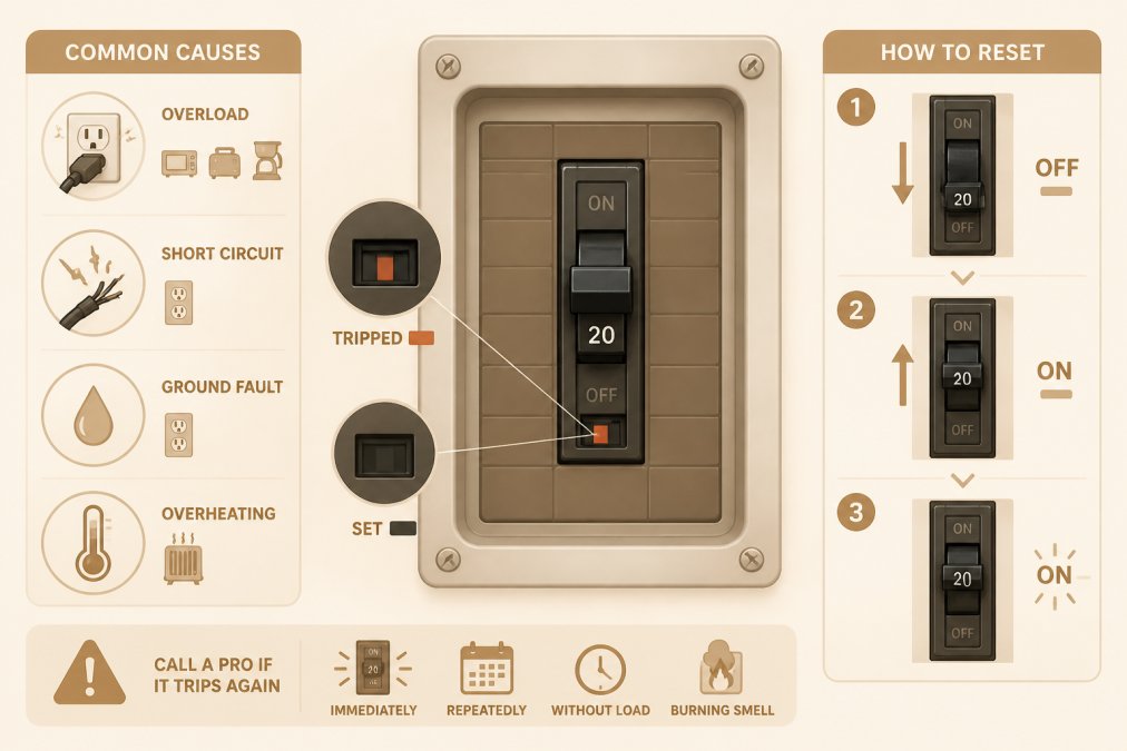 How to Fix a Tripping Circuit Breaker: 2026 Guide