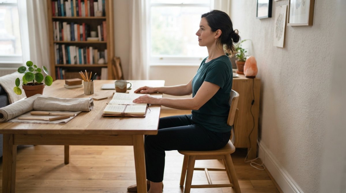 Step-by-step visual guide for Person for fix posture naturally