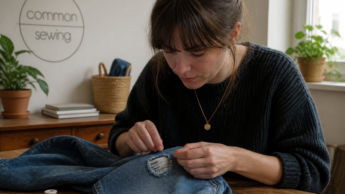 How to Fix Torn Jeans by Hand: Step-by-Step