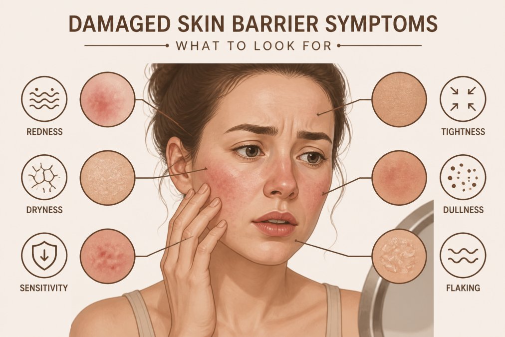 Professional illustration showing fix skin barrier