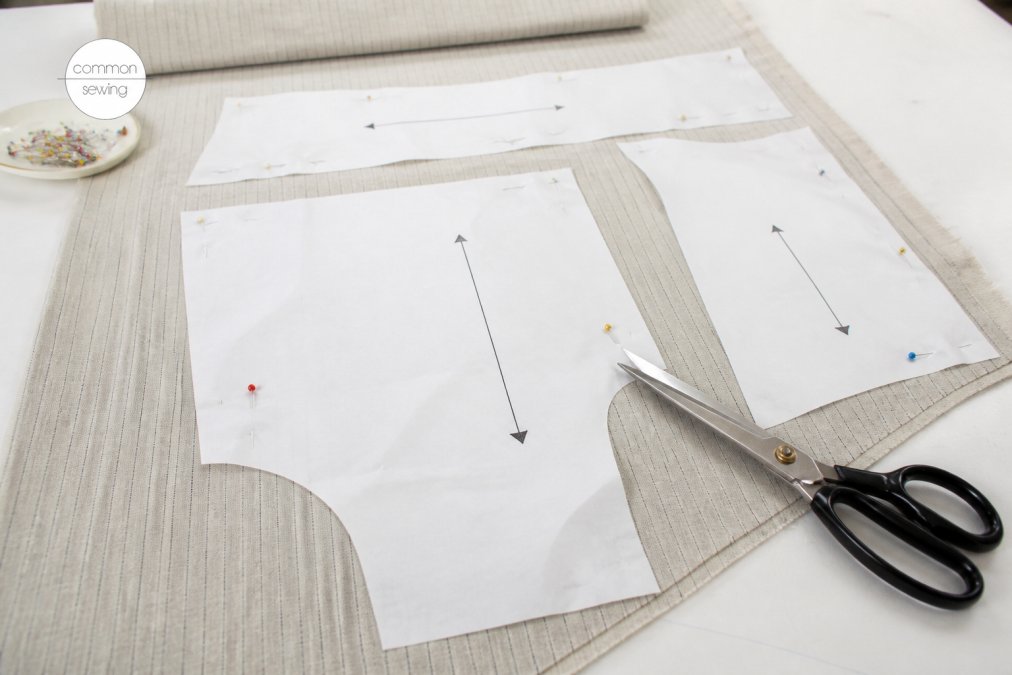 Process diagram showing steps for follow sewing patterns