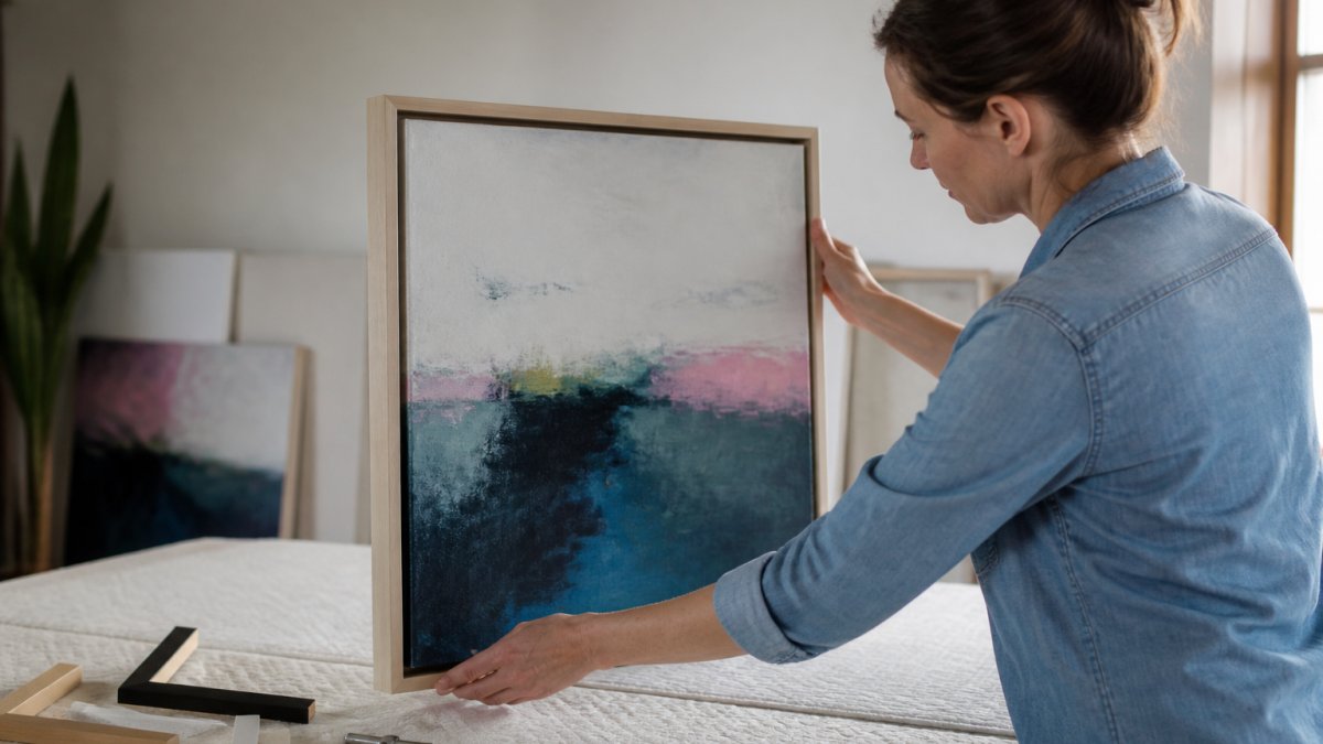 How to Frame Abstract Canvas Art Properly