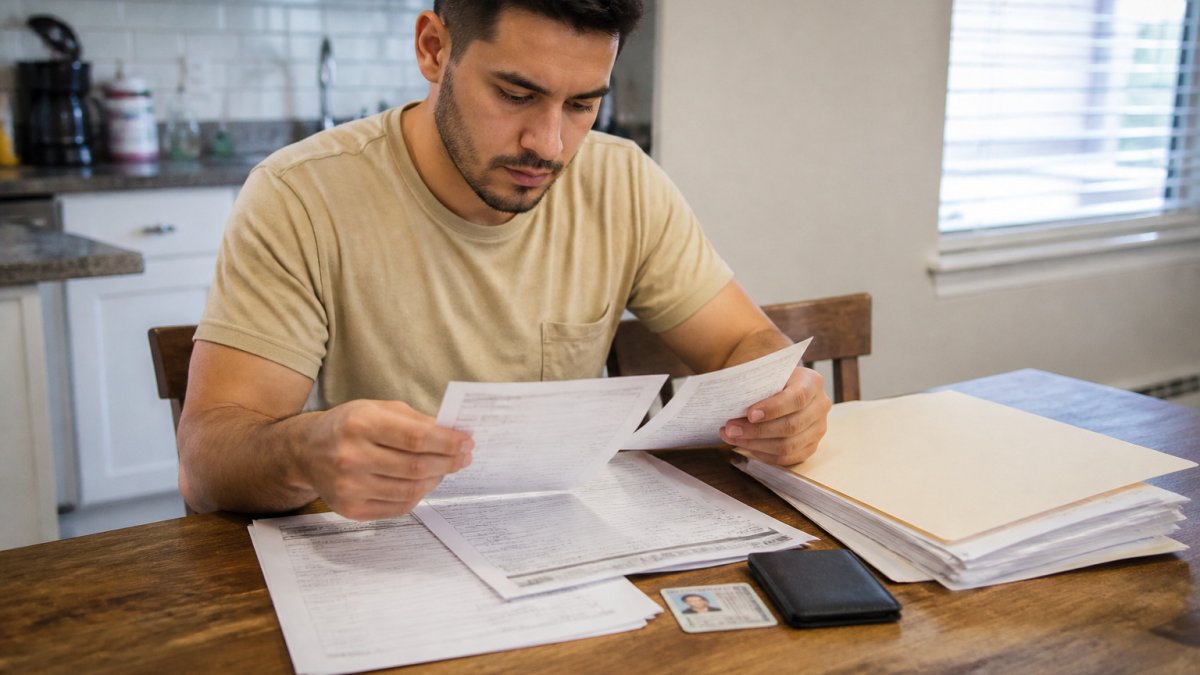 Infographic checklist of documents required for your auto loan pre-approval process