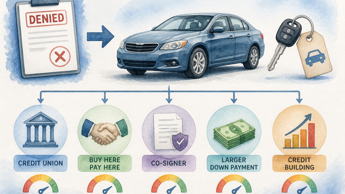 How to Get Used Car Financing After a Bank Denial