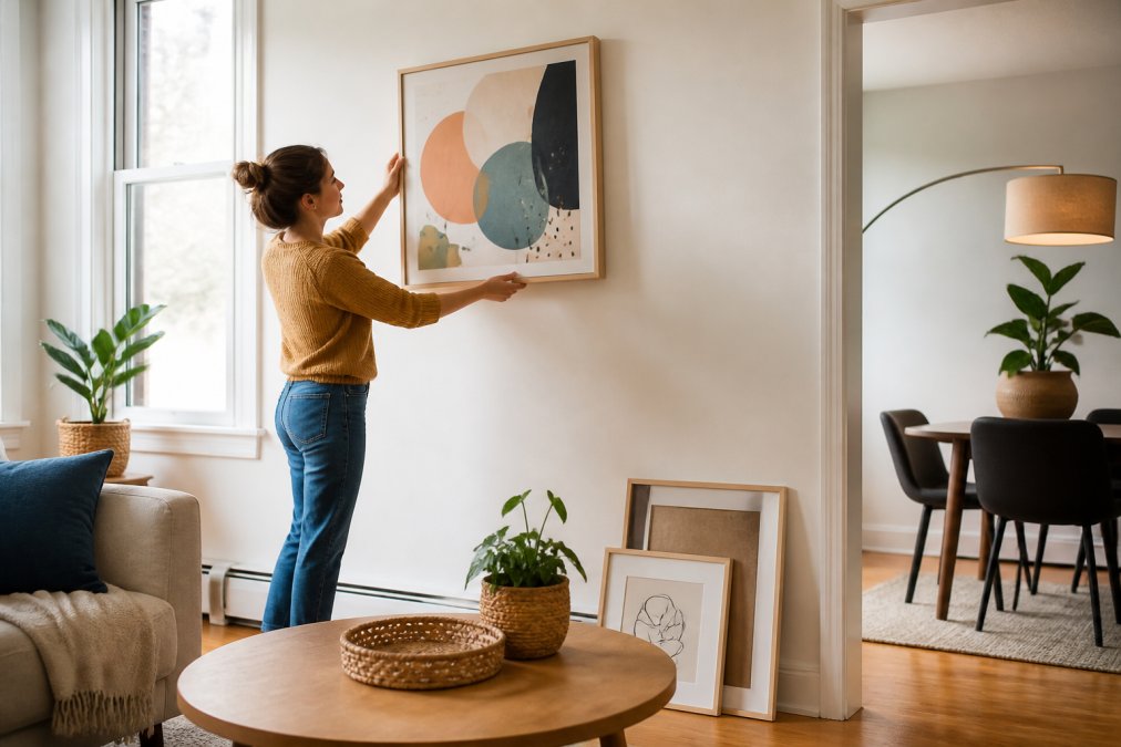 How to Hang Art in Rentals Without Damage