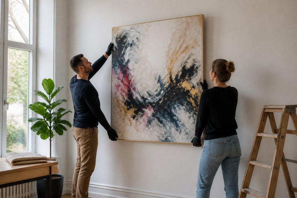 How to Hang Large Abstract Art: 2026 Pro Guide