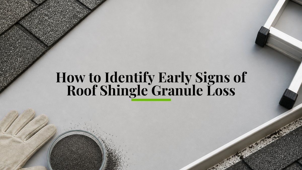 How to Identify Early Signs of Roof Shingle Granule Loss