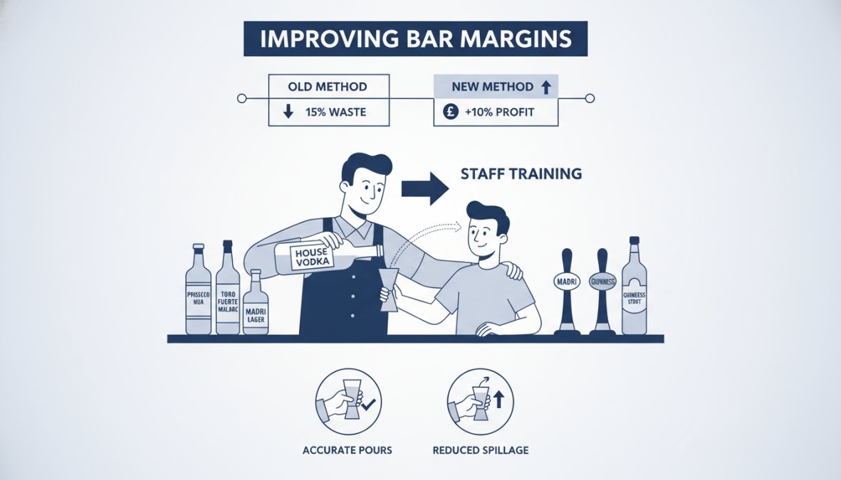 Professional illustration showing Experienced for how to improve bar margins
