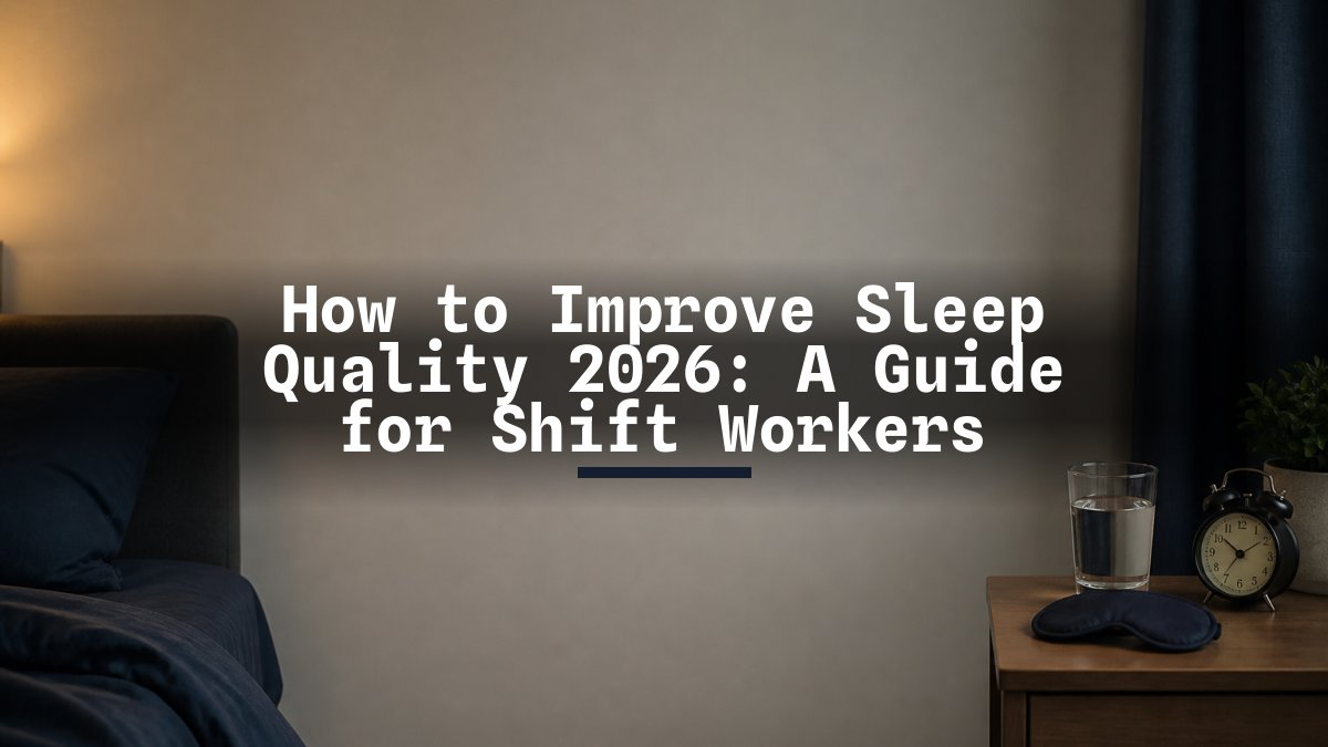 How to Improve Sleep Quality 2026: A Guide for Shift Workers