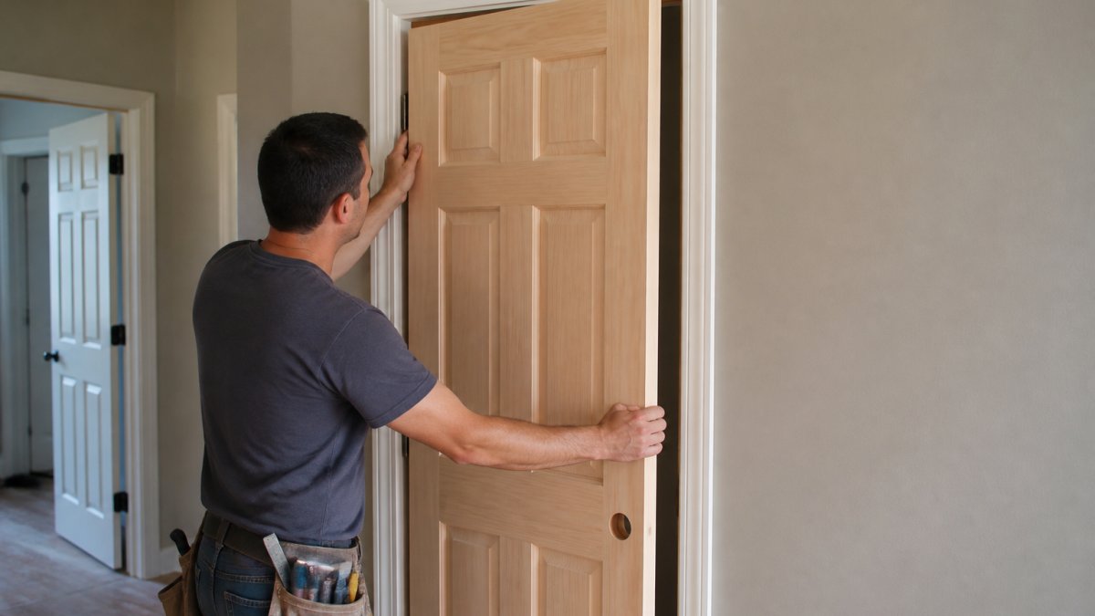 How to Install Interior Door Slab Into Existing Frame