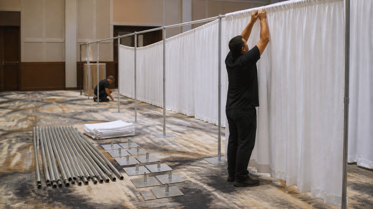How to Install Pipe and Drape Step by Step