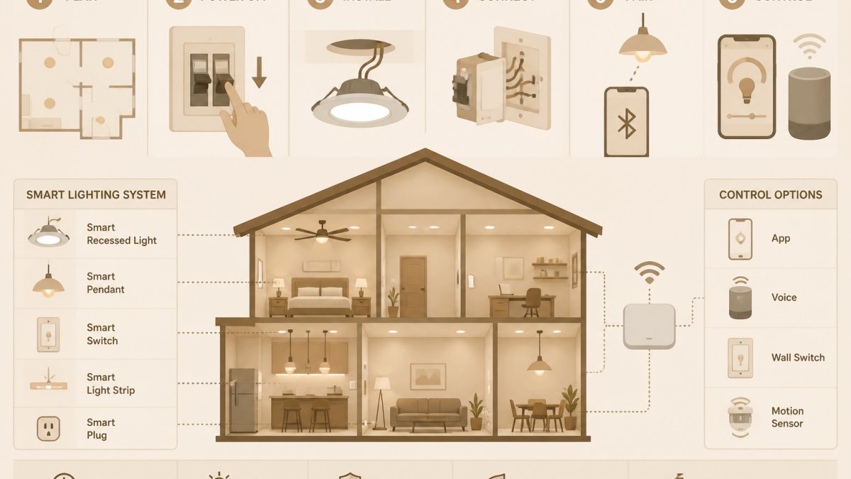 How to Install Smart Lighting for Homeowners