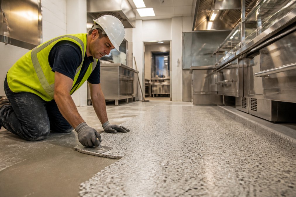 How to Install Terrazzo Flooring in Commercial Kitchens