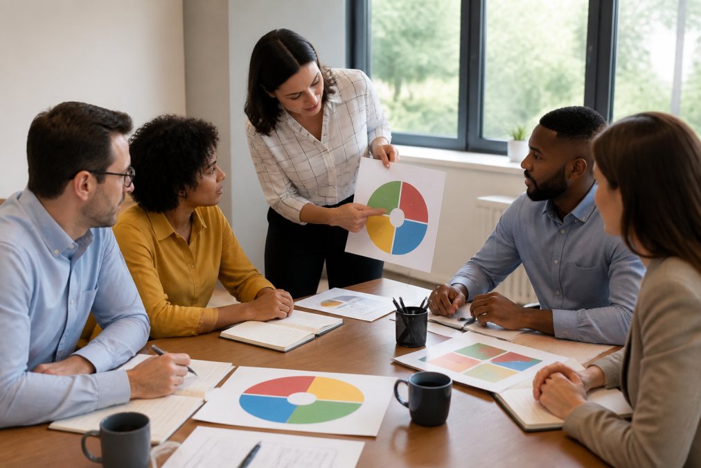 Step-by-step visual guide for interpret DISC assessment results