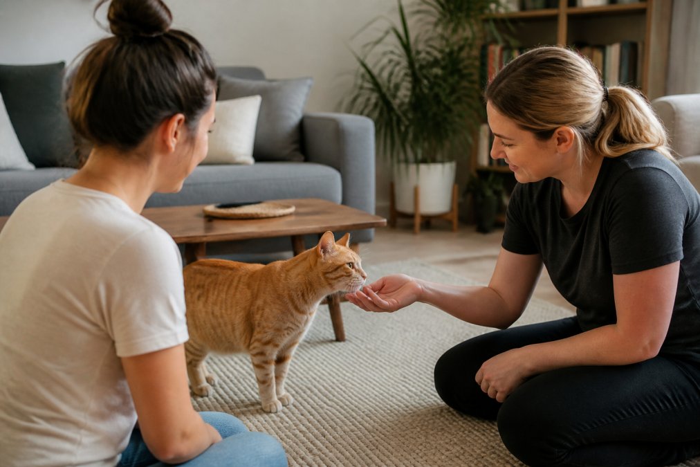 How to Introduce Your Cat to a Sitter