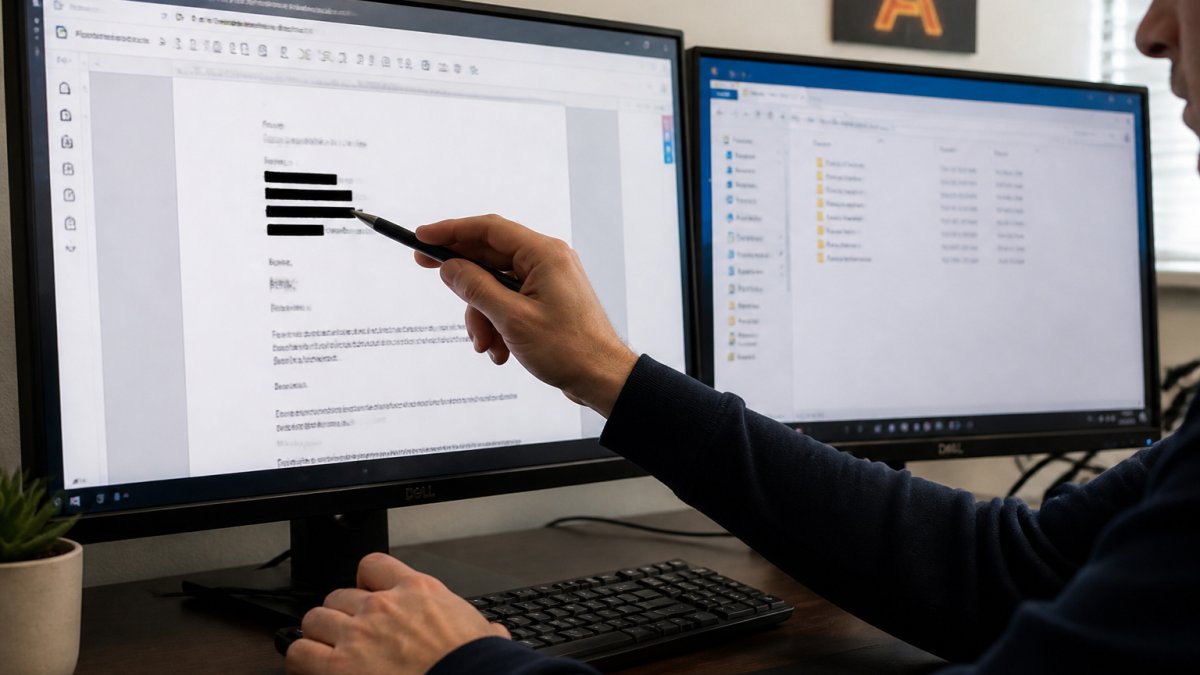Process for using a document editor to redact sensitive data and keep AI files private before uploading