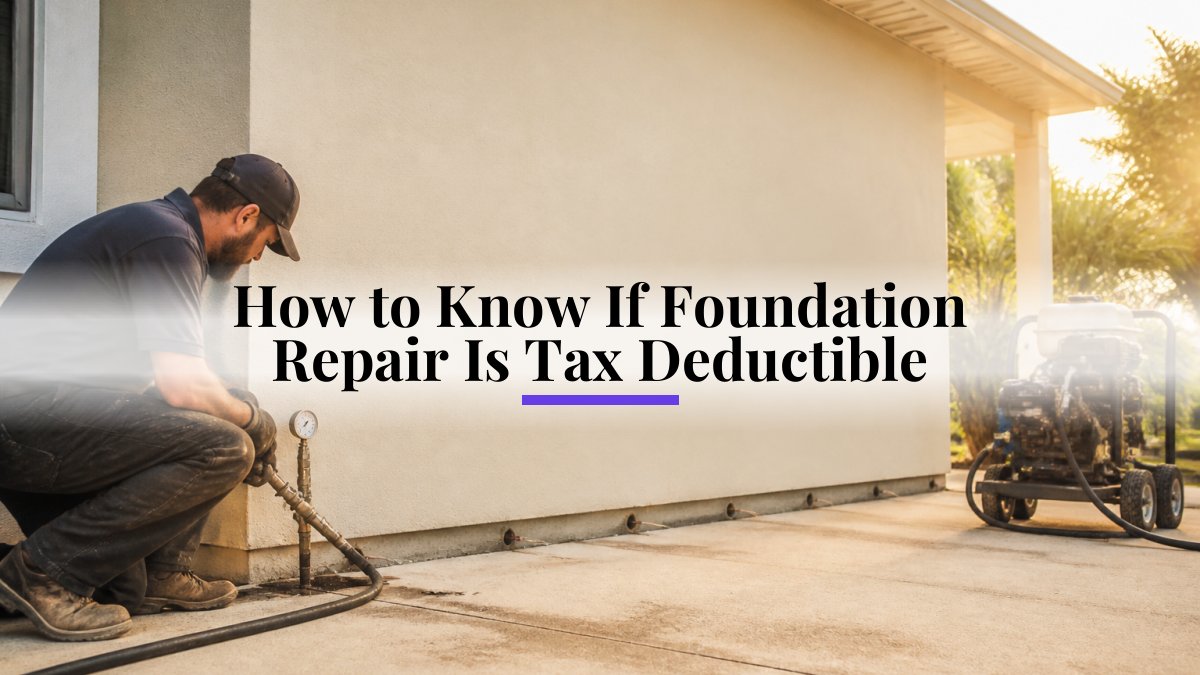 How to Know If Foundation Repair Is Tax Deductible