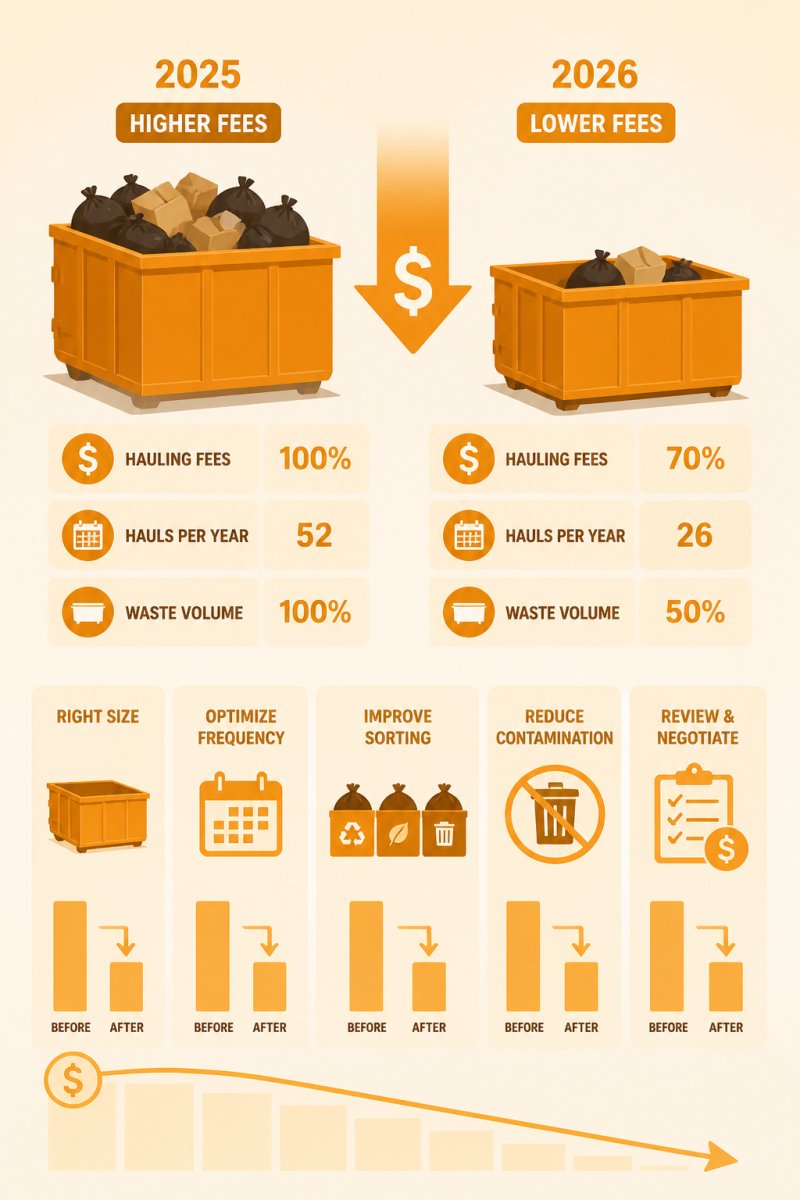 How to Lower Commercial Waste Hauling Fees in 2026