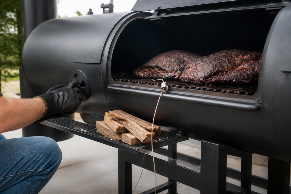 Step-by-step visual guide for Pitmaster for steady smoker temperatures
