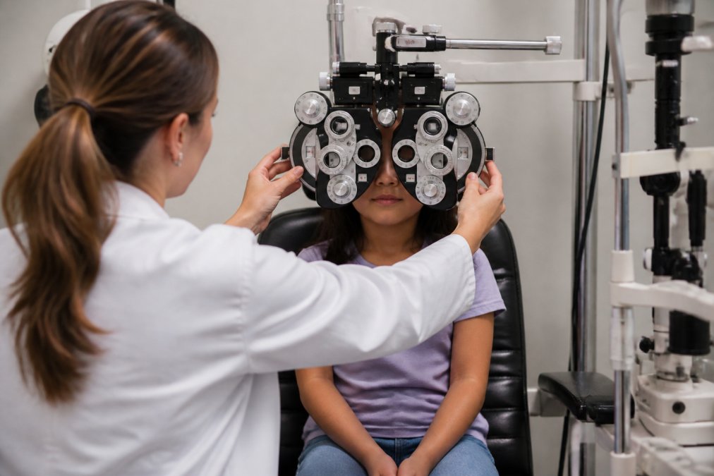 Professional illustration showing Child for how to manage myopia control for children