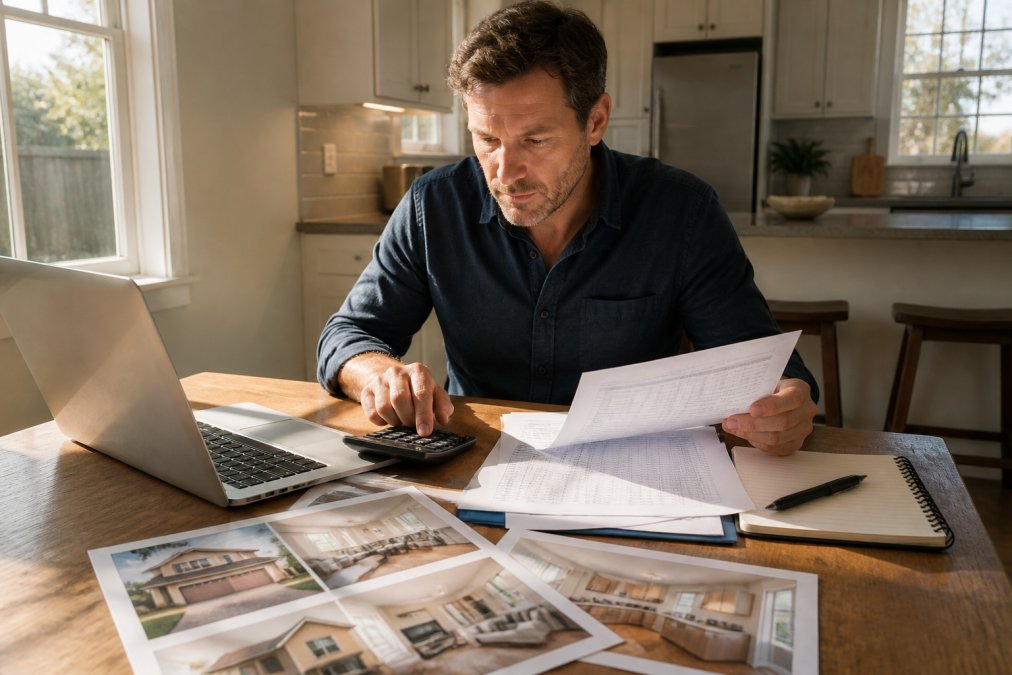 Infographic showing a step-by-step process to calculate ROI and maximize rental income for property owners
