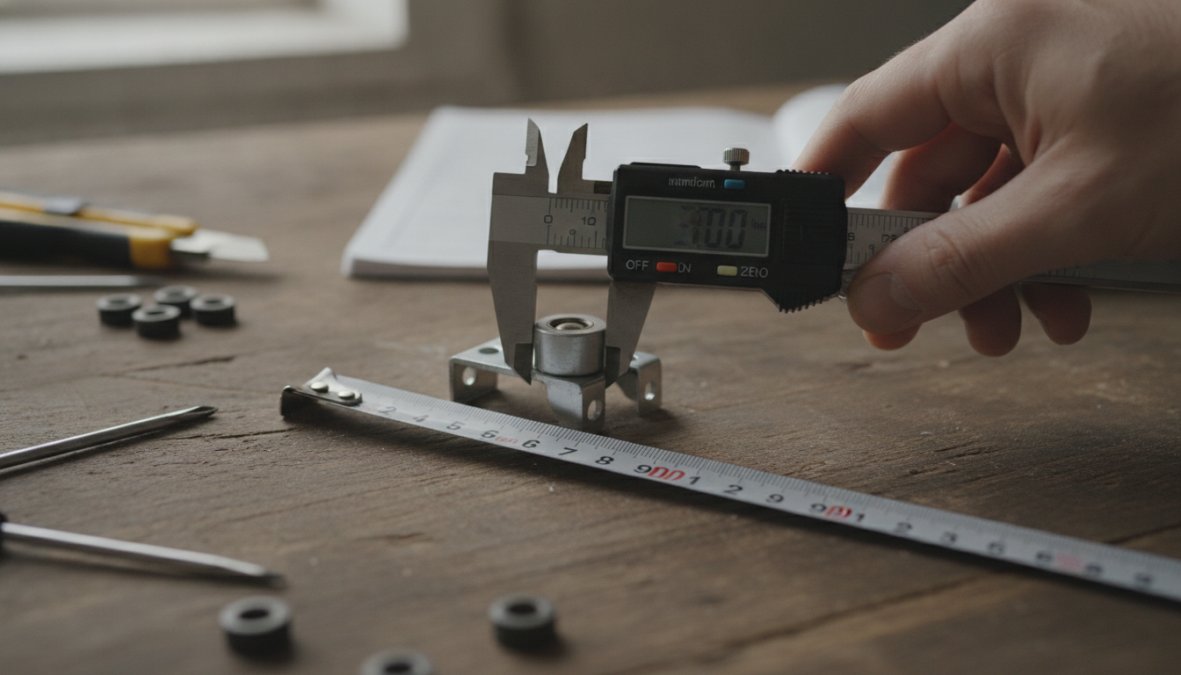 Process diagram showing steps for Close for how to measure aluminium window rollers