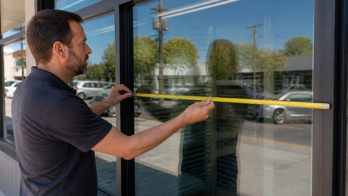 How to Measure Storefront Windows for Custom Vinyl Lettering
