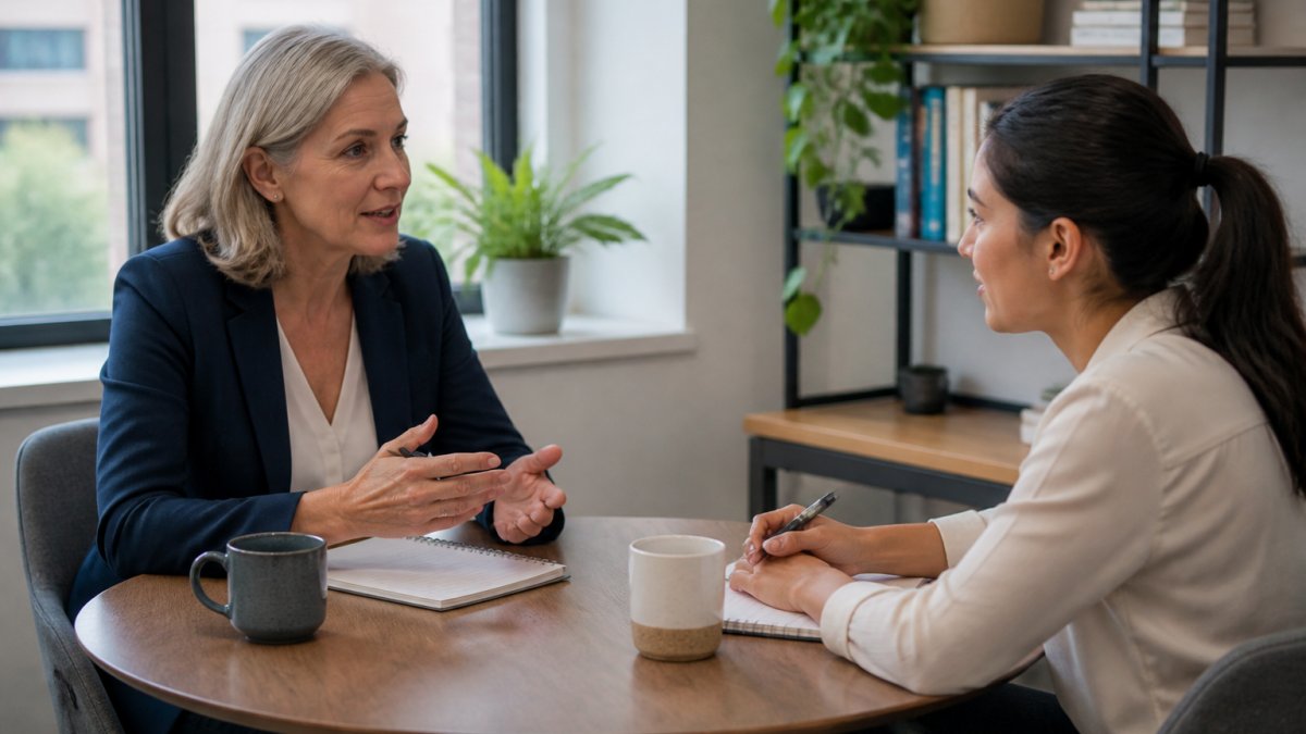 A five-step framework illustrating professional mentoring strategies for women in male-dominated workplaces.